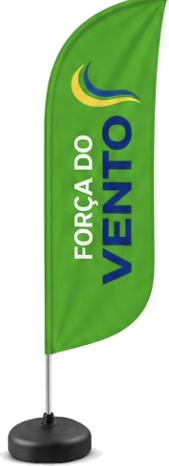 Wind banner modelo pena da Força do Vento